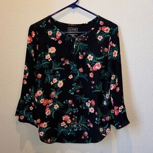 Van Heusen Black Floral Blouse